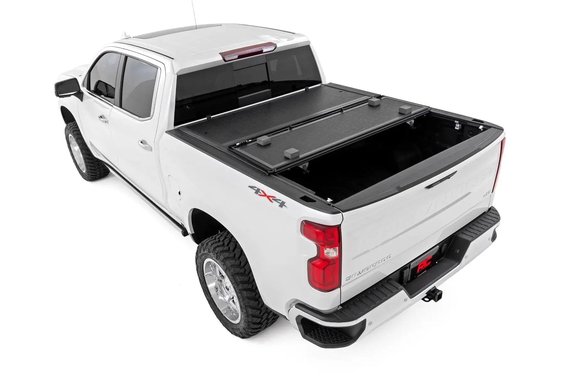 Rough Country Hard Low Profile Bed Cover | 5'9" Bed | Rail Caps | Chevy/GMC 1500/2500HD/3500HD (14-19 & Classic) by Rough Country