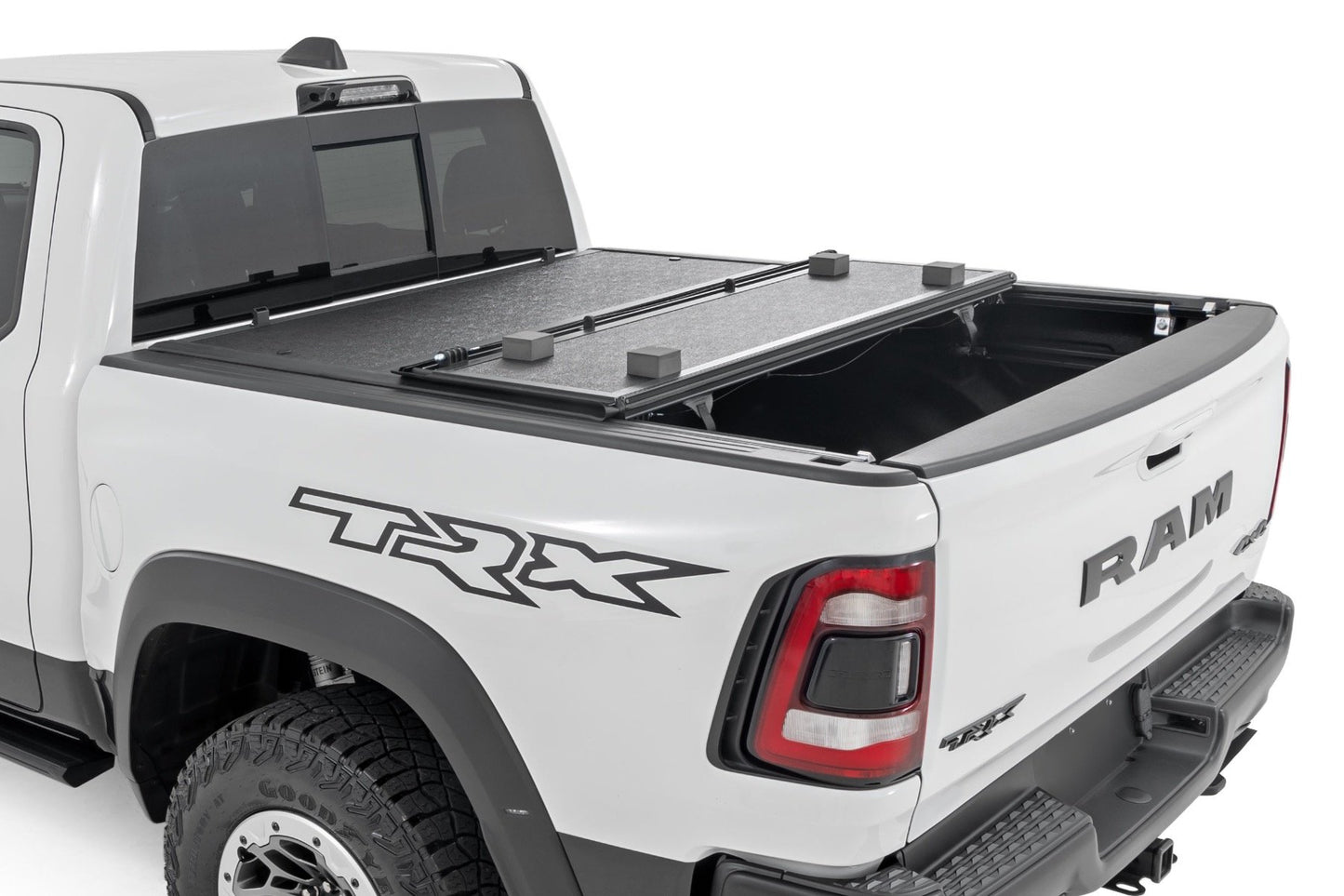 Rough Country Hard Low Profile Bed Cover | 5'7" Bed | No Rambox | Ram 1500 (19-26)/1500 TRX (21-24)
