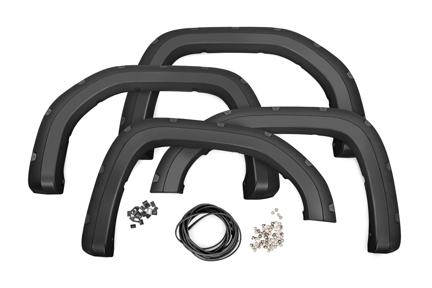 Rough Country Pocket Fender Flares | GNO Thunderstorm Gray | GMC Sierra 1500 2WD/4WD (19-26)