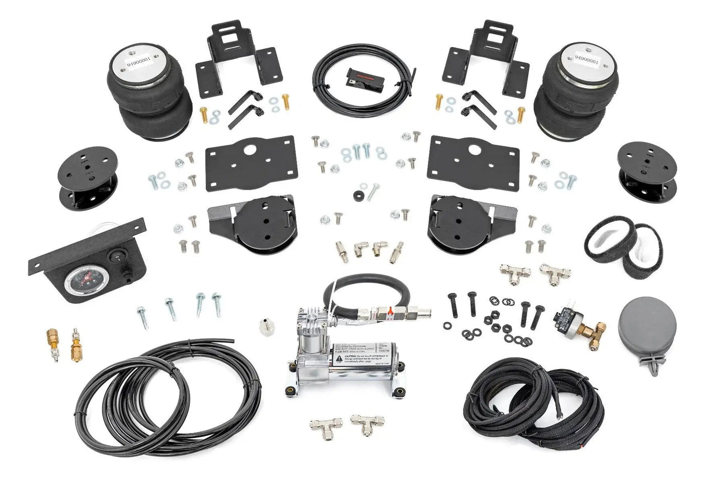 Rough Country Air Spring Kit w/compressor | 4 Inch Lift Kit | Ram 1500 4WD (2019-2026) by Rough Country
