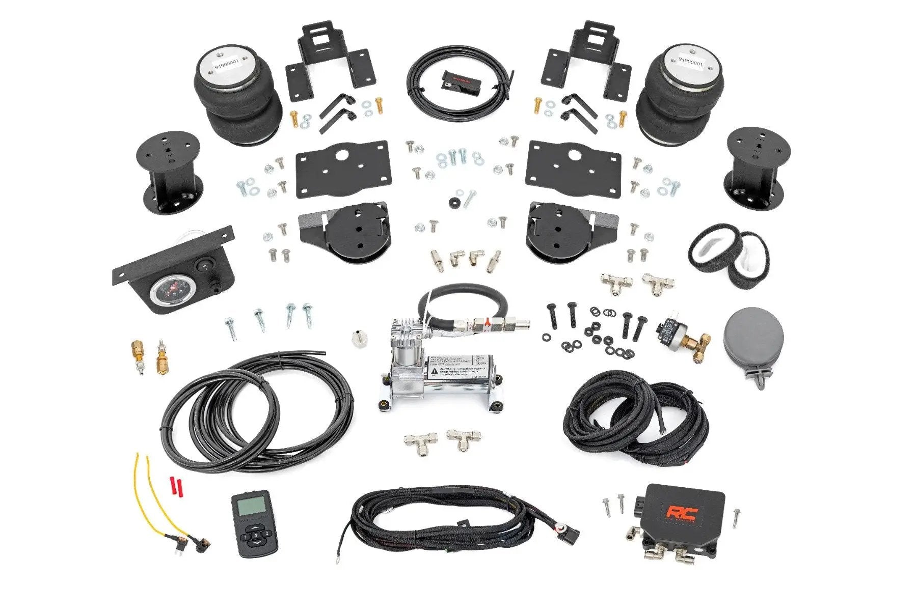 Rough Country Air Spring Kit w/compressor | Wireless Controller | 6 Inch Lift Kit | Ram 1500 (19-26) by Rough Country