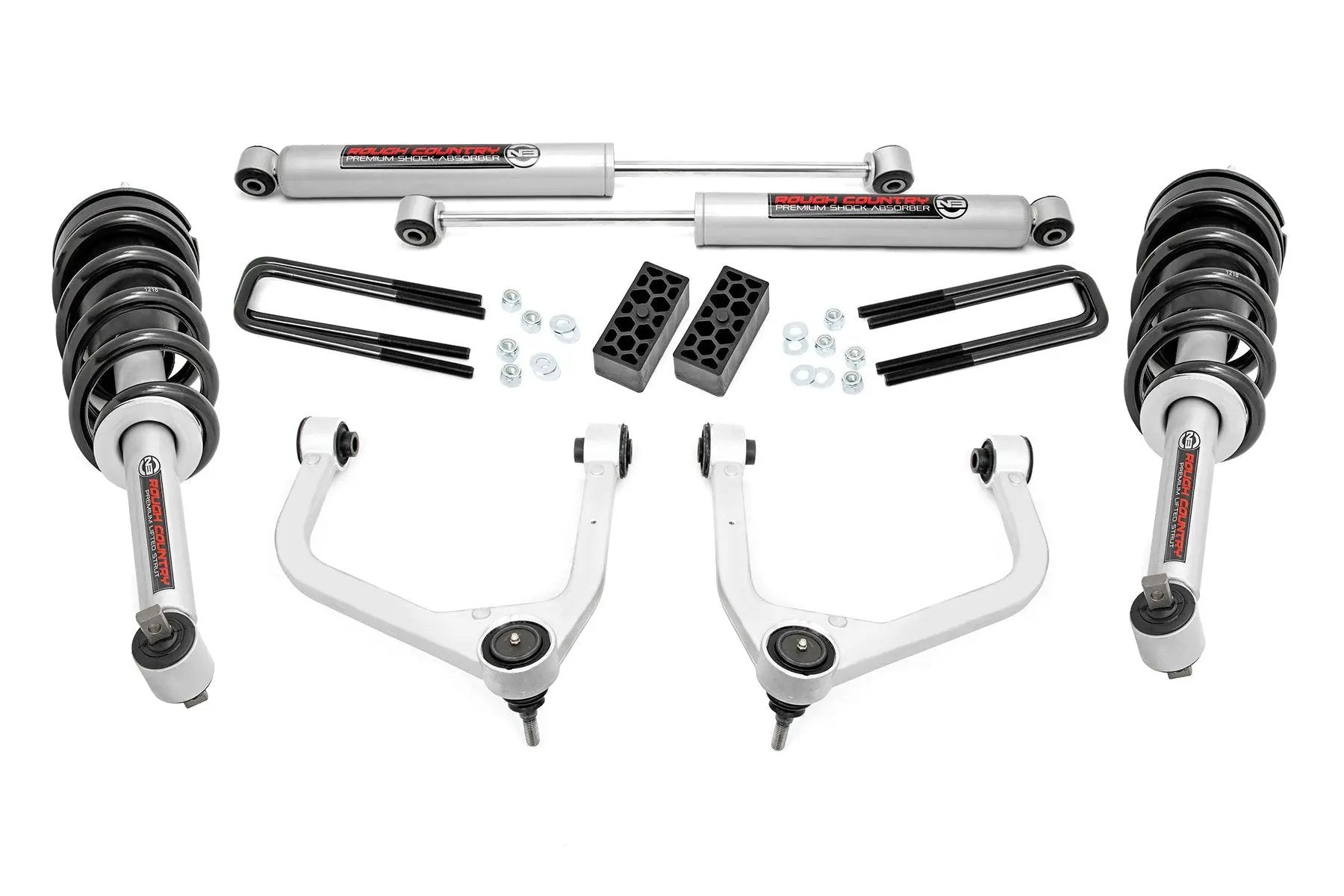 Rough Country 3.5 Inch Lift Kit | N3 Struts | Chevy Silverado 1500 2WD/4WD (2019-2024) by Rough Country