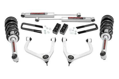 Rough Country 3.5 Inch Lift Kit | N3 Struts | Chevy Silverado 1500 2WD/4WD (2019-2024) by Rough Country