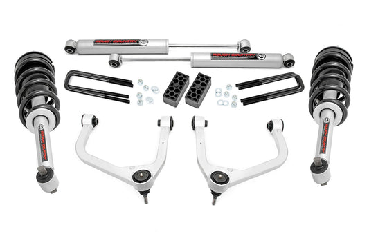 Kit de elevación de 3.5 pulgadas | Amortiguadores N3 | Chevy Silverado 1500 2WD/4WD (2019-2024)
