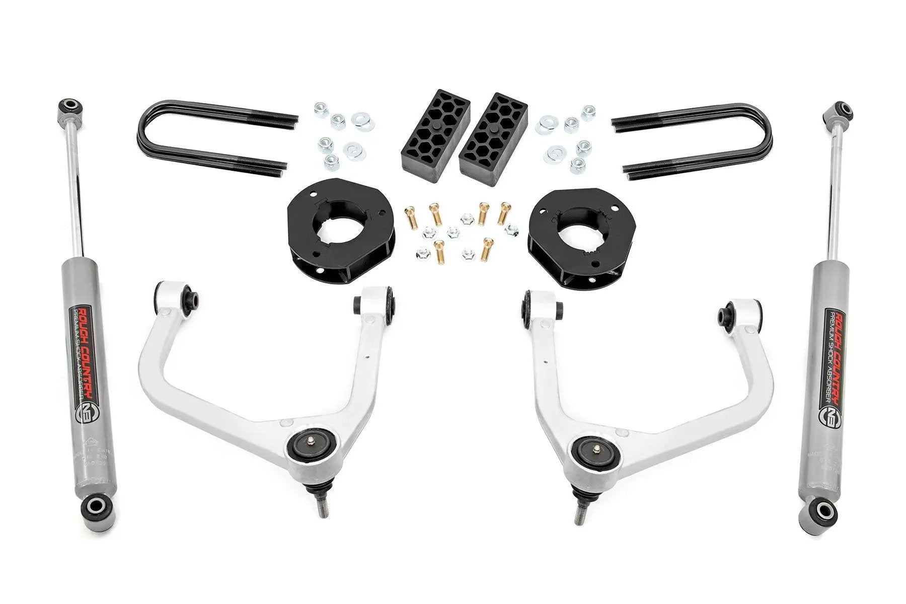 Rough Country 3.5 Inch Lift Kit | Rear Mono Leaf | Chevy Silverado 1500 2WD/4WD (2022-2024) by Rough Country
