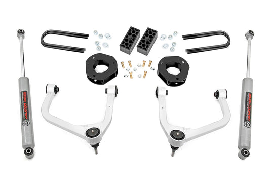Kit de Elevación de 3.5 Pulgadas | Hoja Trasera Mono | Chevy Silverado 1500 2WD/4WD (2022-2024)