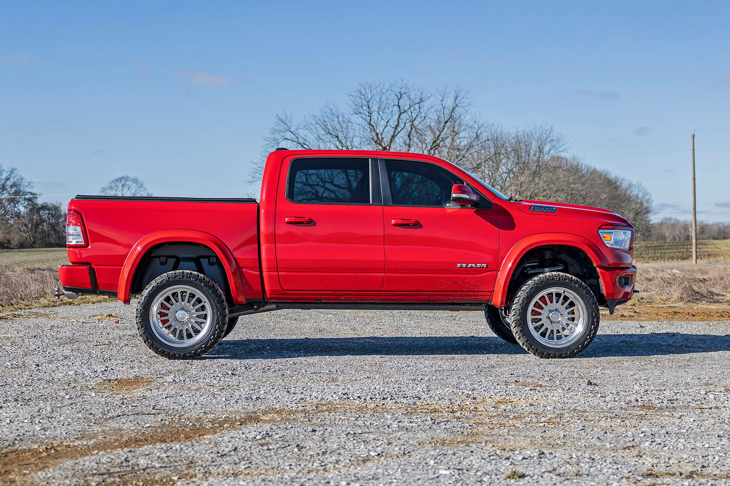 Rough Country Power Running Boards | Dual Electric Motor | Crew Cab | Ram 1500 (19-26)/1500 TRX (21-24)