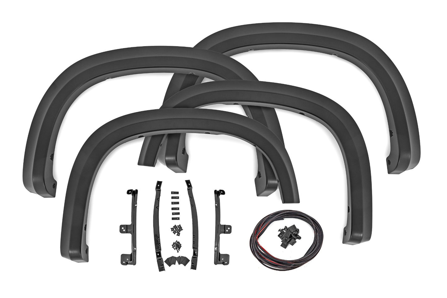 Rough Country Fender Flares | Sport | G7C Red Hot | Chevy Silverado 1500 2WD/4WD (19-26)