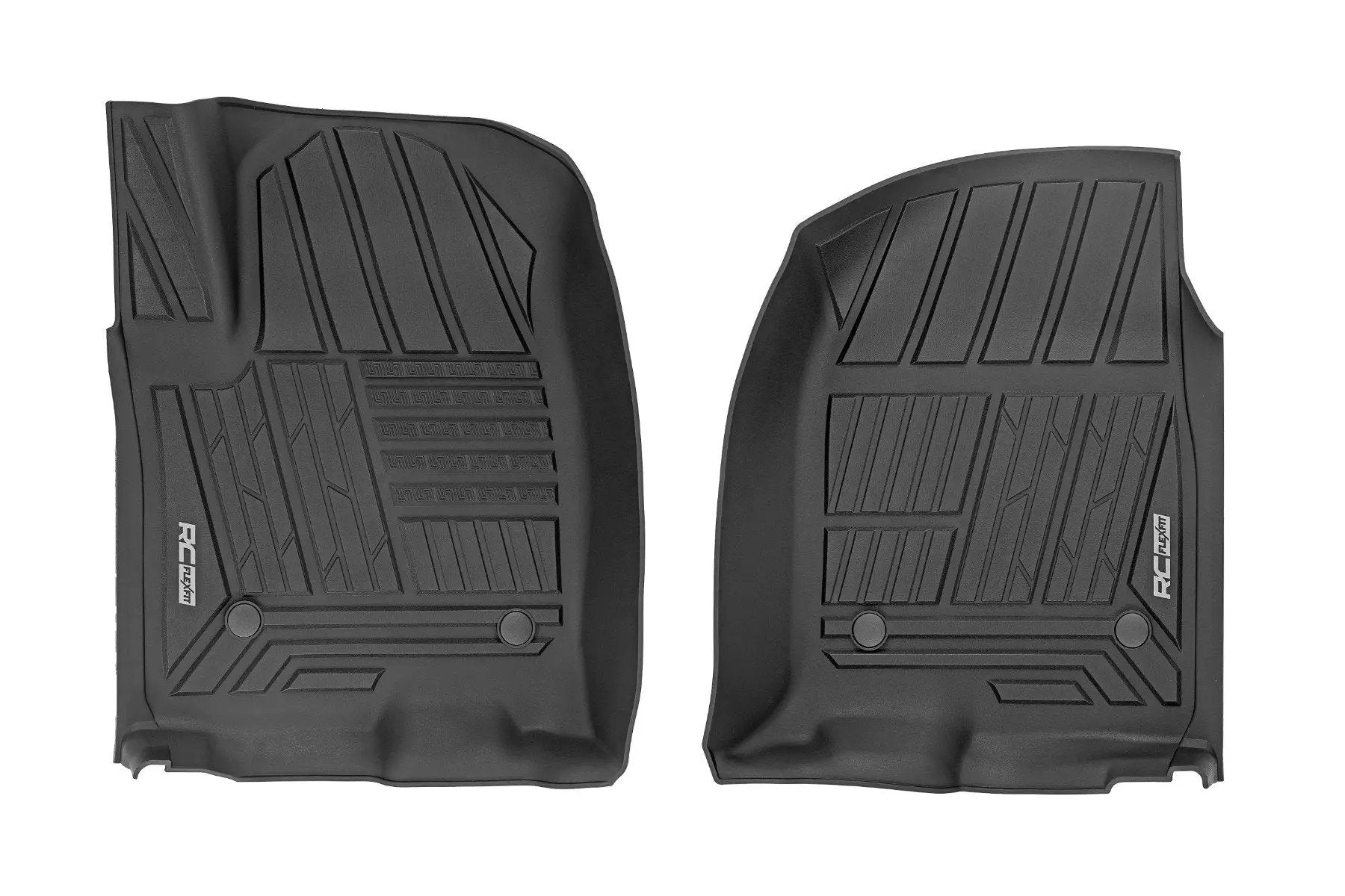 Rough Country Flex-Fit Floor Mats | Front | Bucket | Chevy/GMC 1500/2500HD/3500HD (19-26) by Rough Country