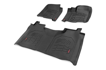 Tapetes Sure-Fit | Delanteros y Traseros | Cubo Delantero | Doble Cabina | Chevy/GMC 1500/2500HD/3500HD (19-26)