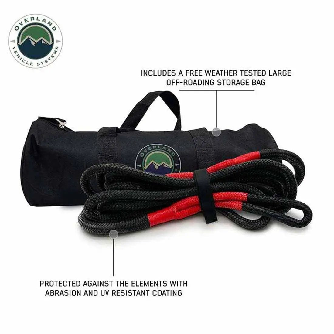 OVS Brute Kinetic Recovery Rope 5/8" x 20' With Storage Bag by OVS