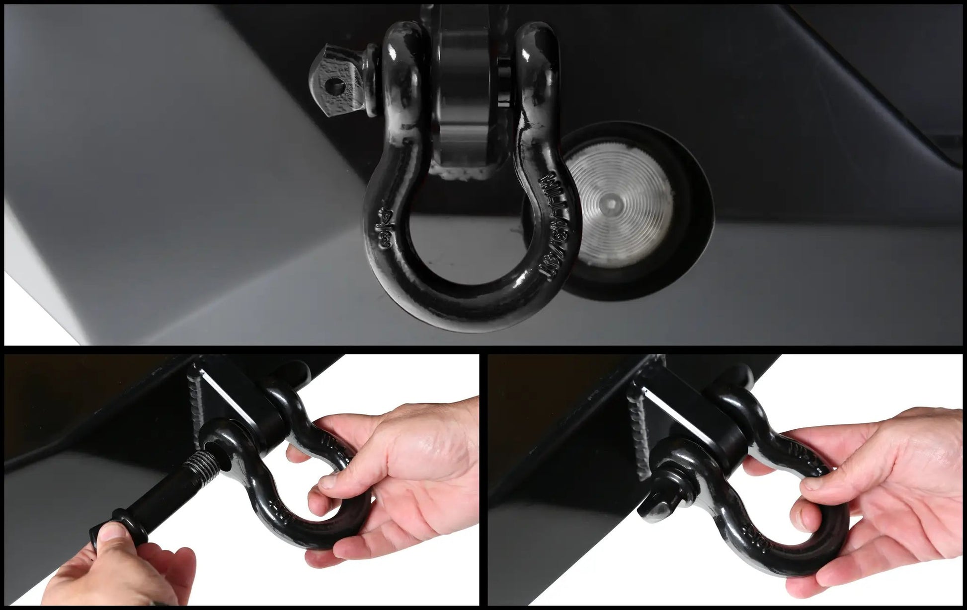 OVS Recovery Shackle 3/4" 4.75 Ton - Black by OVS