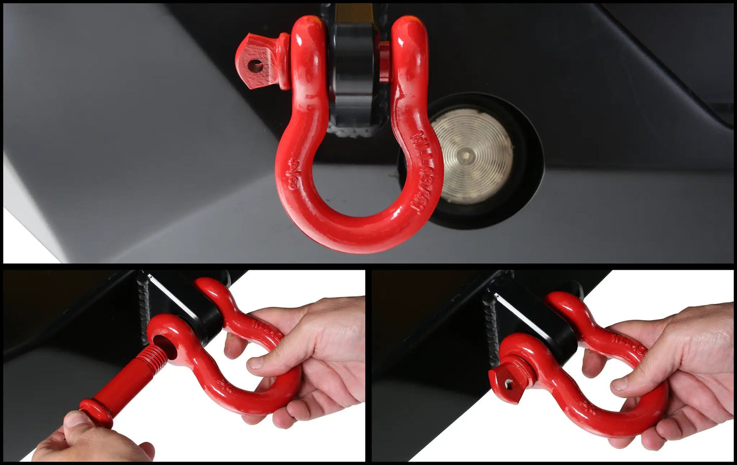 OVS Recovery Shackle 3/4" 4.75 Ton - Red by OVS