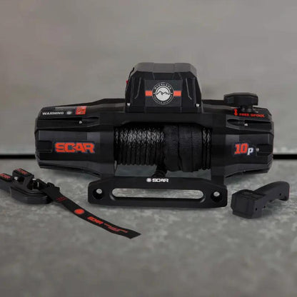 OVS SCAR 10P - 10,000 lb. Winch With Synthetic Rope & Wireless Remote by OVS
