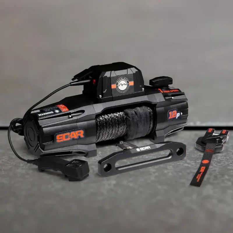 OVS SCAR 12P - 12,000 lb. Winch With Synthetic Rope & Wireless Remote by OVS