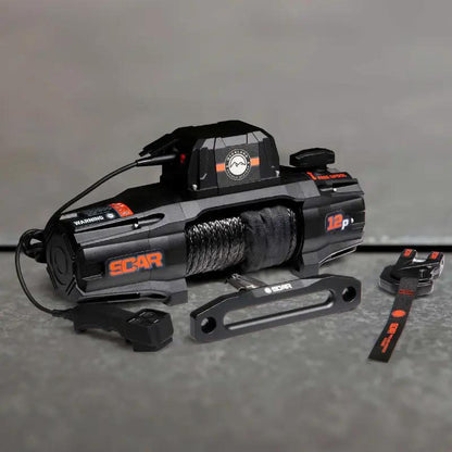OVS SCAR 12P - 12,000 lb. Winch With Synthetic Rope & Wireless Remote by OVS