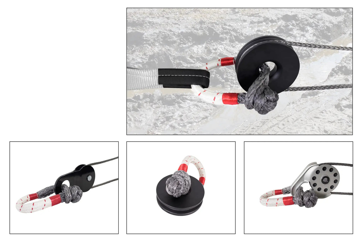 OVS Soft Shackle 5/8" 44,500 lb. With Loop & Abrasive Sleeve - 23" With Storage Bag by OVS