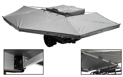 OVS HD Nomadic 270 - Awning, Wall 1, 2 & 3, Driver Side, Grey Body, Green Trim & Black Travel Cover by OVS