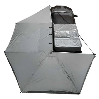 OVS HD Nomadic 270 - Awning, Wall 1, 2 & 3, Driver Side, Grey Body, Green Trim & Black Travel Cover by OVS
