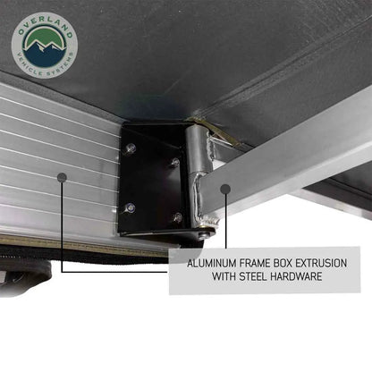 OVS HD Nomadic 270 - Awning, Wall 1, 2 & 3, Driver Side, Grey Body, Green Trim & Black Travel Cover by OVS