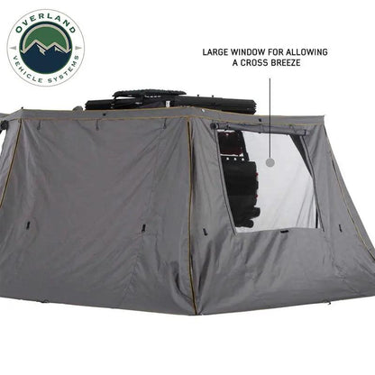 OVS HD Nomadic 270 - Awning Wall Kit 1,2 & 3, Driver Side, Grey Body, Green Trim W/Storage Bag by OVS