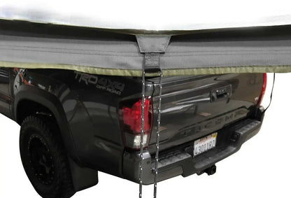 OVS HD Nomadic 270 - Awning, Wall 1, 2 & 3, Passenger Side, Grey Body, Green Trim & Black Travel Cover by OVS