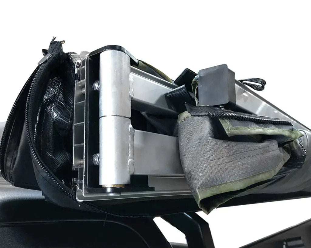 OVS HD Nomadic 270 - Awning, Wall 1, 2 & 3, Passenger Side, Grey Body, Green Trim & Black Travel Cover by OVS