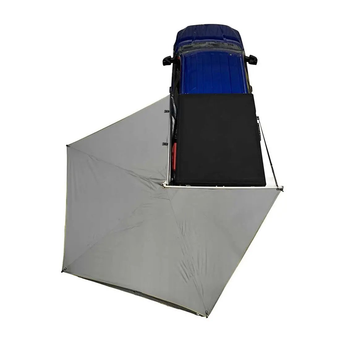OVS HD Nomadic 270 LT - Awning, Driver Side, Grey Body, Green Trim W/Black Travel Bag by OVS