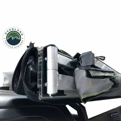OVS HD Nomadic 270 LT - Awning, Driver Side, Grey Body, Green Trim W/Black Travel Bag by OVS