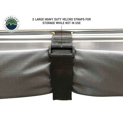 OVS HD Nomadic 270 LT - Awning, Passenger Side, Grey Body, Green Trim W/Black Travel Bag by OVS
