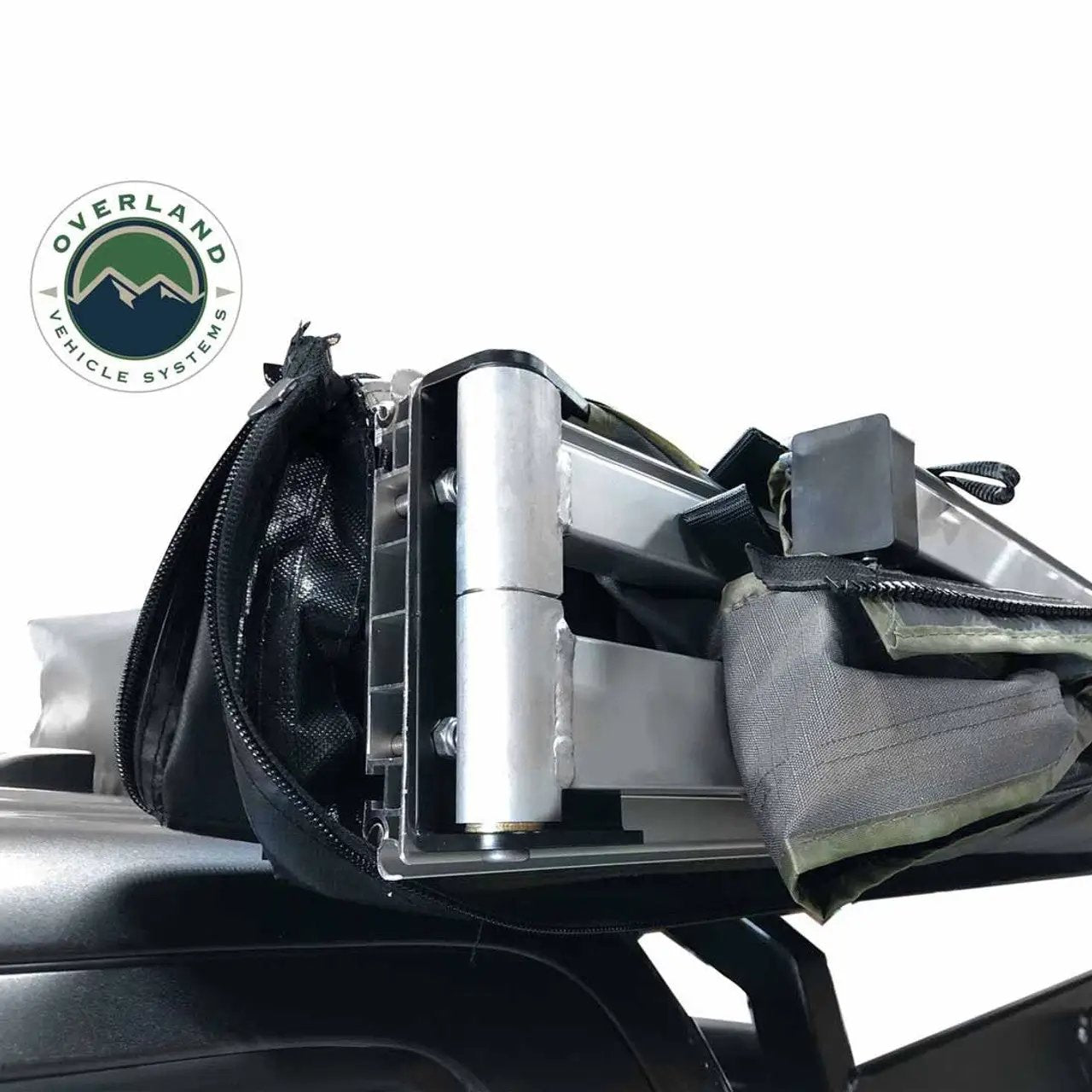 OVS HD Nomadic 270 LT - Awning, Passenger Side, Grey Body, Green Trim W/Black Travel Bag by OVS