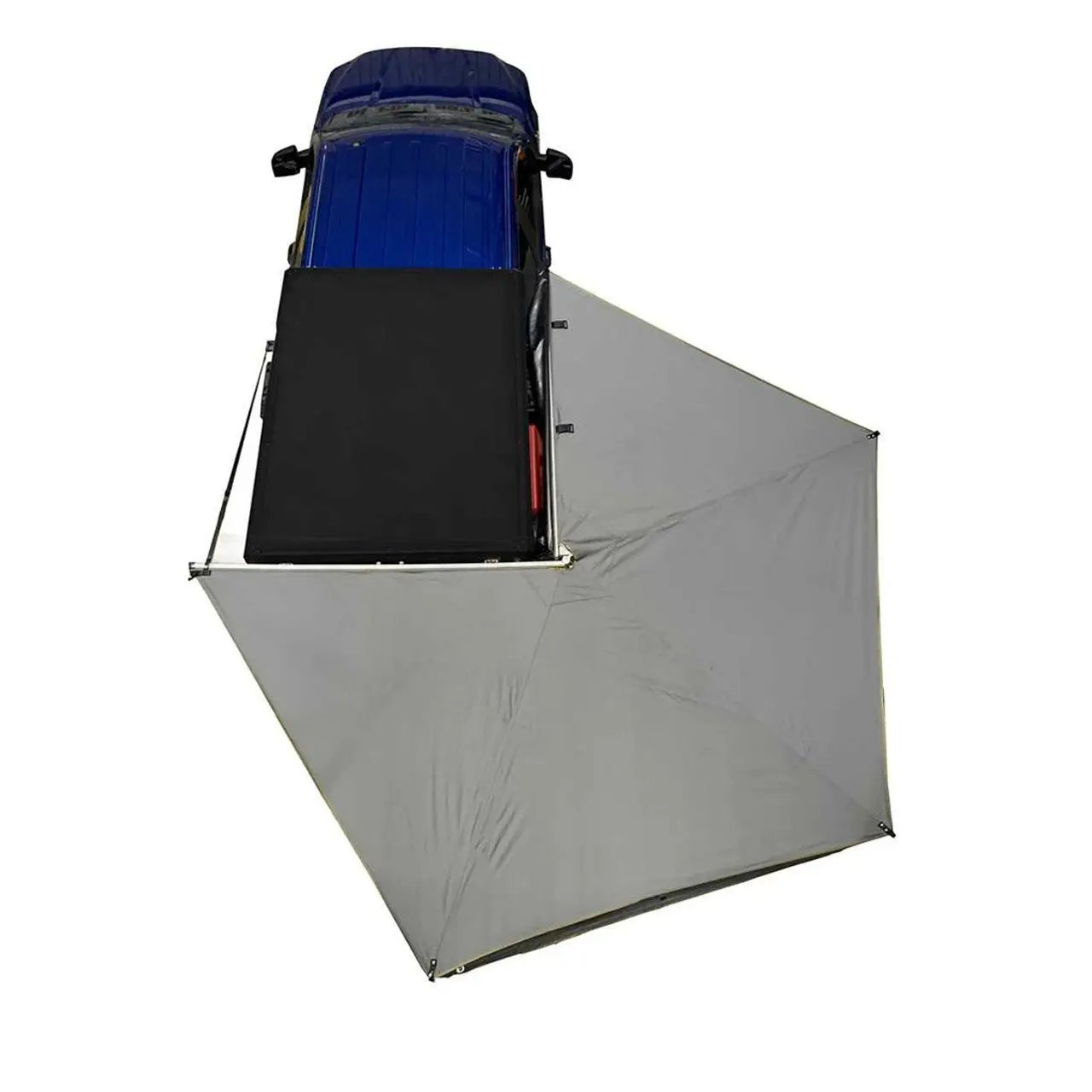 OVS HD Nomadic 270 LT - Awning, Passenger Side, Grey Body, Green Trim W/Black Travel Bag by OVS