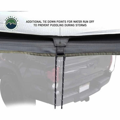 OVS HD Nomadic 270 LT - Awning, Passenger Side, Grey Body, Green Trim W/Black Travel Bag by OVS