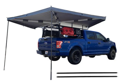 OVS HD Nomadic 270 LT - Awning, Passenger Side, Grey Body, Green Trim W/Black Travel Bag by OVS