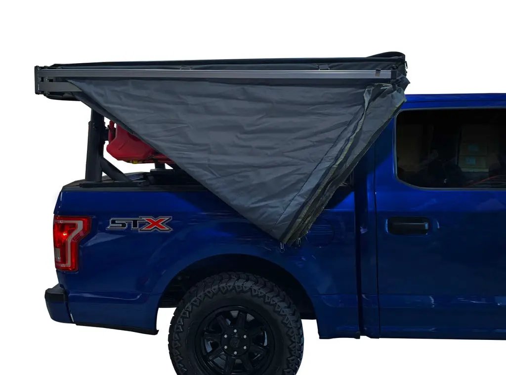 OVS HD Nomadic 270 LT - Awning, Passenger Side, Grey Body, Green Trim W/Black Travel Bag by OVS