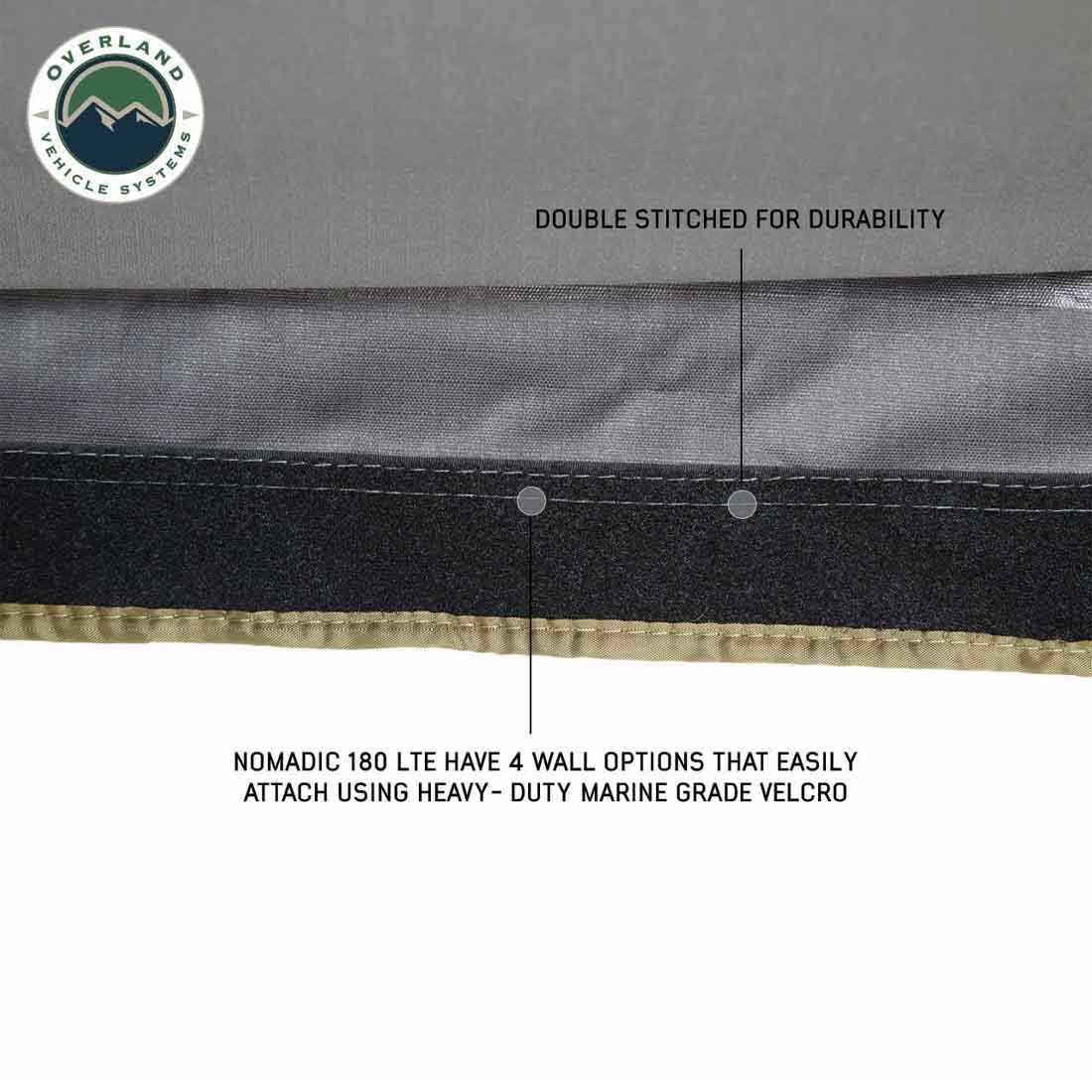 OVS HD Nomadic 180 LTE - Awning, Grey Body, Green Trim & Black Travel Cover by OVS
