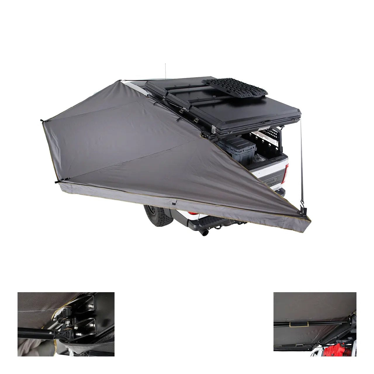 OVS HD Nomadic 180 LTE - Awning, Grey Body, Green Trim & Black Travel Cover by OVS