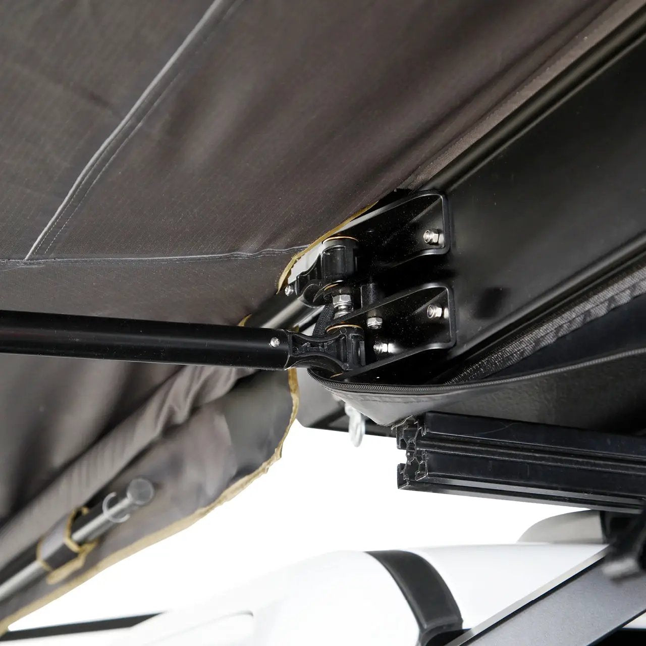 OVS HD Nomadic 180 LTE - Awning, Grey Body, Green Trim & Black Travel Cover by OVS