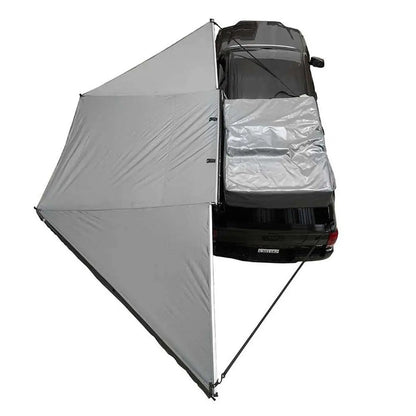 OVS HD Nomadic 180 - Awning, Wall Kit, Universal, Grey Body, Green Trim W/Black Travel Cover by OVS