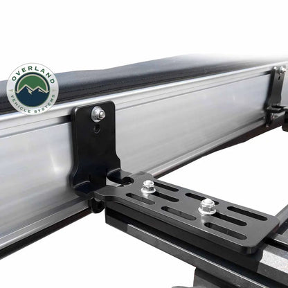 OVS HD Nomadic 180 - Awning, Wall Kit, Universal, Grey Body, Green Trim W/Black Travel Cover by OVS