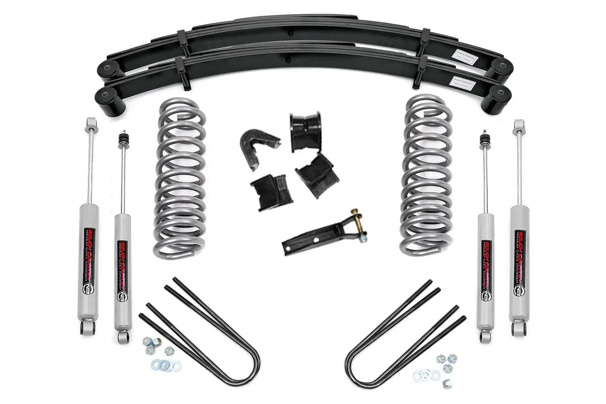 Rough Country 4 Inch Lift Kit | Rear Springs | Ford Bronco 4WD (1978-1979) by Rough Country