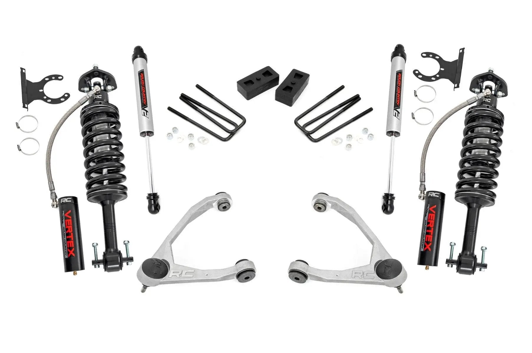 Rough Country 3.5 Inch Lift Kit | Forged UCA | Cast Steel | Vertex/V2 | Chevy/GMC 1500 (07-13) by Rough Country