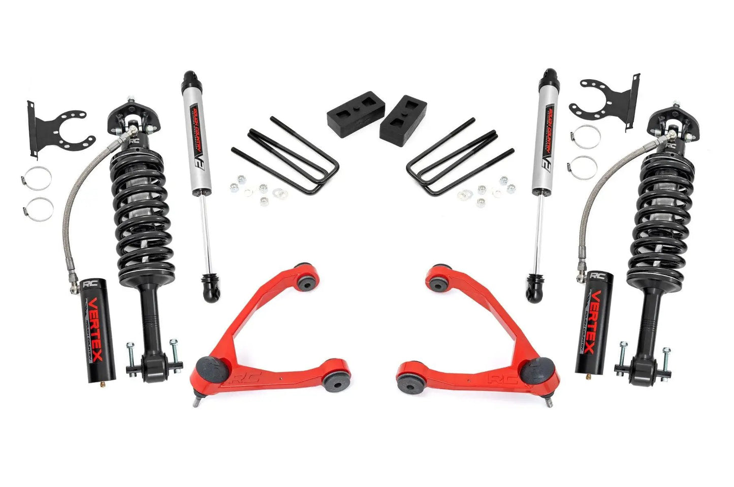 Rough Country 3.5" Lift Kit | Forged UCA | Cast Steel | Vertex/V2 | Chevy/GMC 1500 (07-13) by Rough Country