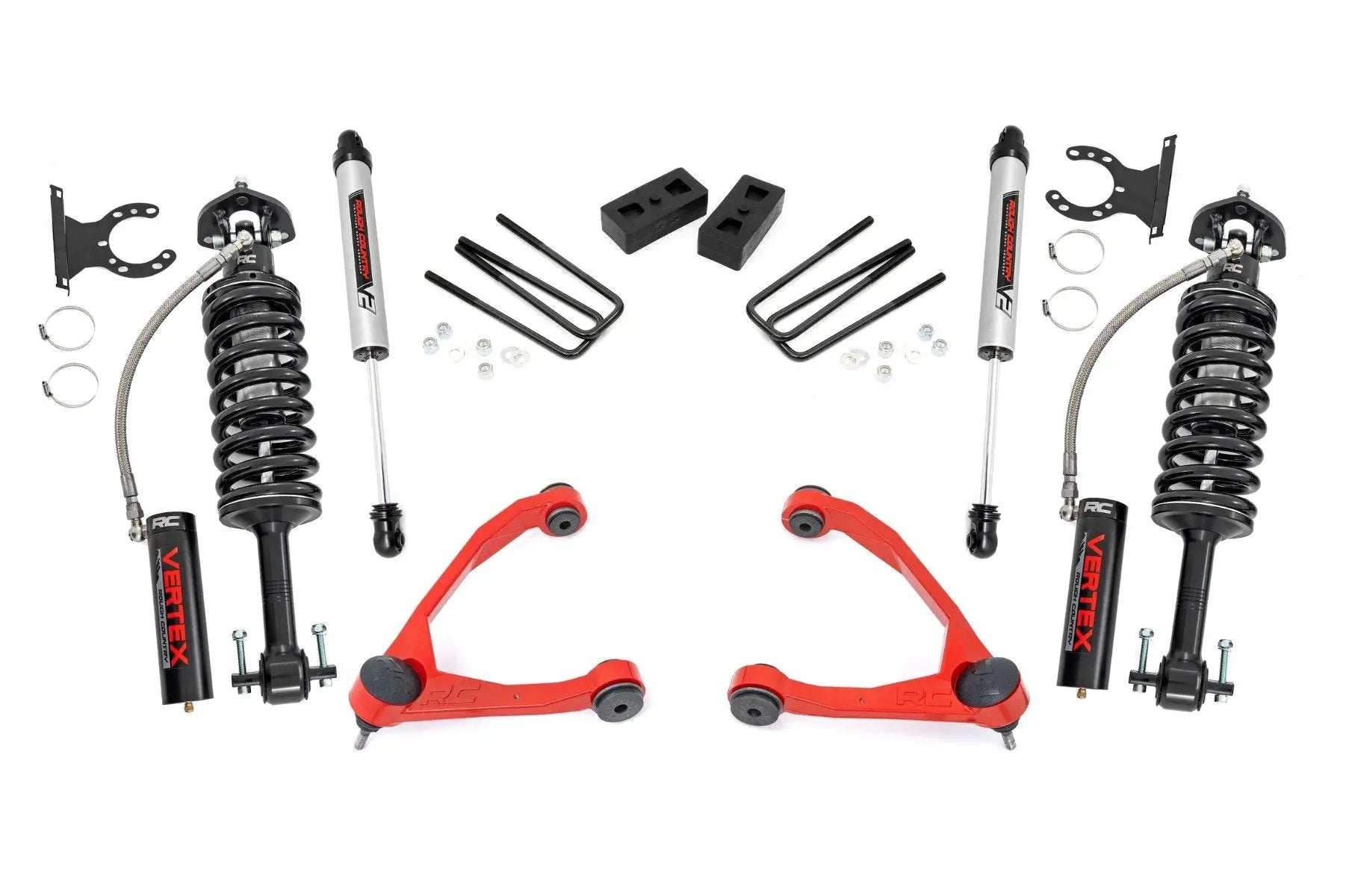 Rough Country 3.5" Lift Kit | Forged UCA | Cast Steel | Vertex/V2 | Chevy/GMC 1500 (07-13) by Rough Country