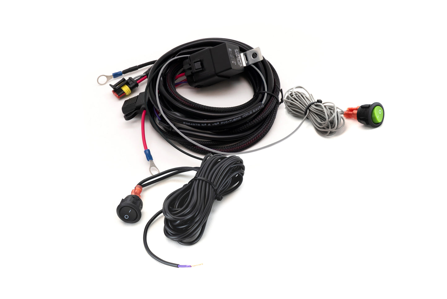 TRIPLE-R-LIGHTS Single-Lamp Wiring Kit with Momentary Switch (3-Pin, Superseal, 12V)