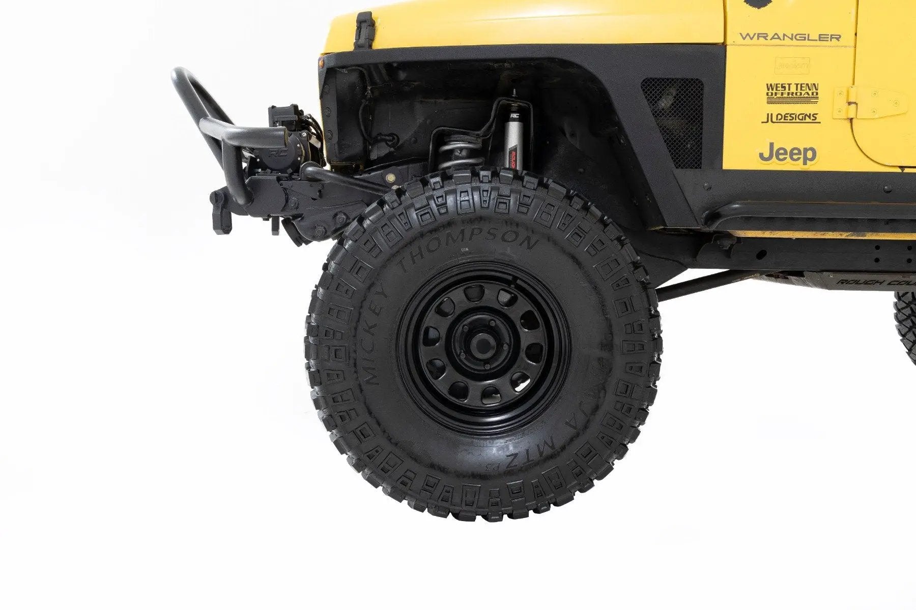 Rough Country Steel Wheel | Black | 16x8 | 6x5.5 | 4.25 Bore | -12 by Rough Country