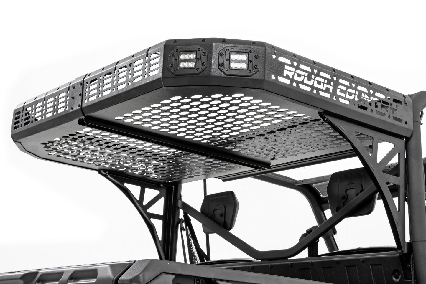 Bandeja de Carga | Pares de LED Duales de 2" Negros | Montaje Empotrado | Polaris Ranger XP 1000
