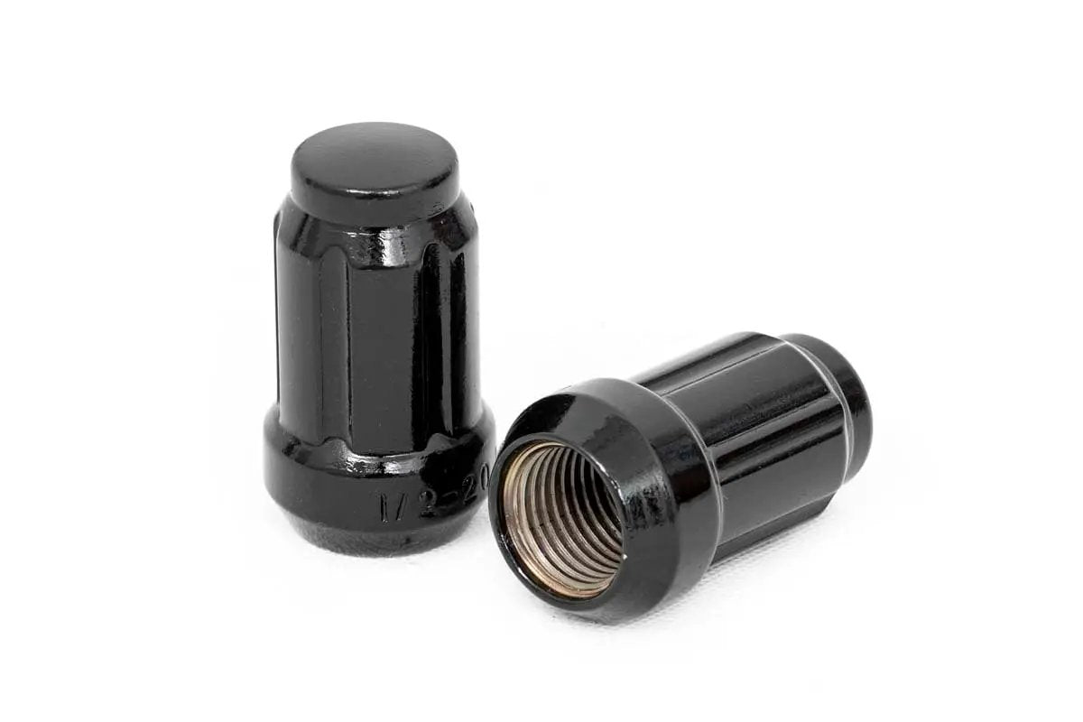 Rough Country 1/2x20 Lug Nut Set of 24 | Black by Rough Country