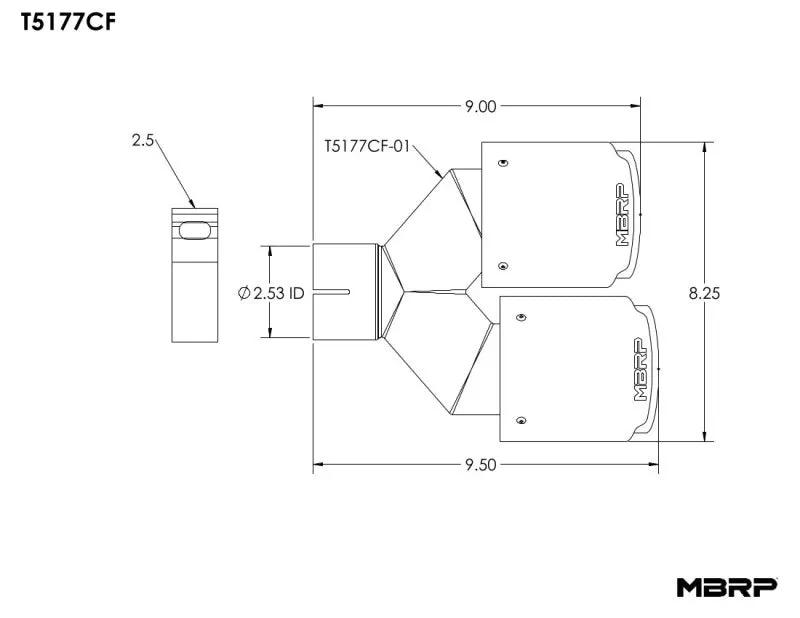 MBRP Univ Exhaust Tips Carbon by MBRP