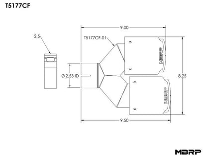 MBRP Univ Exhaust Tips Carbon by MBRP